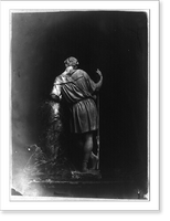 Historic Framed Print, [Backwoodsman figure for the clock in the House of Representatives chamber],  17-7/8" x 21-7/8"