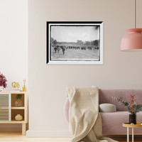 Historic Framed Print, Gallery at golf match, 9/13/13,  17-7/8" x 21-7/8"