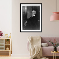Carroll Smalley Page, 1843-1925, half-length portrait, seated, facing left, Historic Reproduction