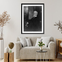 Carroll Smalley Page, 1843-1925, half-length portrait, seated, facing left, Historic Reproduction