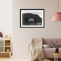 Historic Framed Print, [Adirondack Mountains, N.Y.]: Lake George and Hundred Island House,  17-7/8" x 21-7/8"