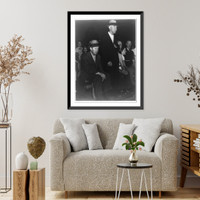 Close-up of two elderly men in audience Classic, Antique Wall Art