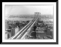 Historic Framed Print, Brooklyn Bridge, N.Y.,  17-7/8" x 21-7/8"