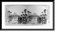 Historic Framed Print, The inundation of the Nile, Egypt,  17-7/8" x 21-7/8"