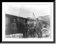 Historic Framed Print, [The Italian Front: Advanced ambulance post on Grappa],  17-7/8" x 21-7/8"