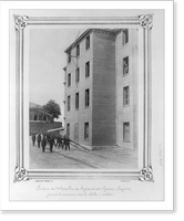 Position of the Second Battalion of the Fire Brigade drilling with hooked ladders.Abdullah Fr&egrave;res, Phot., Constantinople. - 4, Antique Wall Art