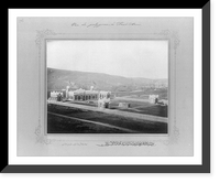 Historic Framed Print, [The back view of the Imperial Artillery Range on the Kagithane].the photograph studio of the Imperial School of Engineering.,  17-7/8" x 21-7/8"