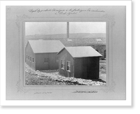 The huts where chemicals are kept at the cartridge factory in Kirkaga&ccedil;.the photograph studio of the Imperial School of Engineering, Antique Wall Art