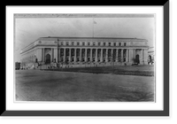 Historic Framed Print, Post Office building, exterior,  17-7/8" x 21-7/8"
