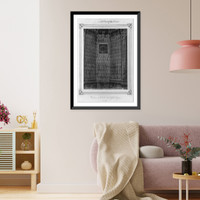 Historic Framed Print, [The mihrab of the Yesil Cami (Green Mosque) in Bursa].Abdullah Fr&egrave;res.,  17-7/8" x 21-7/8"