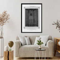 Historic Framed Print, [The mihrab of the Yesil Cami (Green Mosque) in Bursa].Abdullah Fr&egrave;res.,  17-7/8" x 21-7/8"