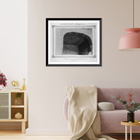 Historic Framed Print, [A tiled wall and the highest section of the Yesil Cami (Green Mosque) in Bursa].Abdullah Fr&egrave;res.,  17-7/8" x 21-7/8"