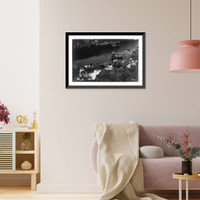 5 women doing laundry in stream. Panama Canal Zone, Cuba, or Puerto Rico Classic, Antique Poster