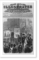 New York City - great eight-hour labor demonstration - the procession of workingmen as it appeared on passing the Cooper Institute, Antique Wall Art