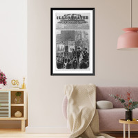 New York City - great eight-hour labor demonstration - the procession of workingmen as it appeared on passing the Cooper Institute, Antique Wall Art