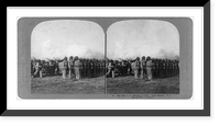 Historic Framed Print, The 24th U.S. Infantry at drill, Camp Walker, Philippine Islands - 2,  17-7/8" x 21-7/8"