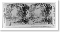 Historic Framed Print, Trenches deserted by Aguinaldo's army, Malabon, Philippine Islands,  17-7/8" x 21-7/8"