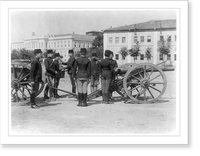 Historic Framed Print, [Drill of the students of Tophane school (Imperial School of Artillery), loading shells].Abdullah Fr&egrave;res, Constantinople. - 2,  17-7/8" x 21-7/8"