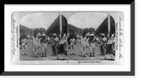 Historic Framed Print, Filipino prisoners, Manila,  17-7/8" x 21-7/8"