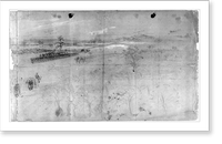 McClellan reviewing his troops near Baileys Cross Roads - 2, Historic Print