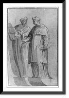 Historic Framed Print, The cardinal and the doctor,  17-7/8" x 21-7/8"