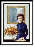 Historic Framed Print, [Mrs. Jimmy Carter, half-length portrait, standing, facing front] - 2,  17-7/8" x 21-7/8"
