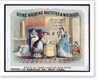 Home washing machine & wringer - 2, Vintage Print