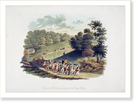 Historic Framed Print, American methodists proceeding to their camp meeting.J. Milbert del. ; M. Dubourg sculp. - 2,  17-7/8" x 21-7/8"