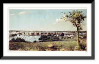 Historic Framed Print, [View of Lowell, Massachusetts] - 2,  17-7/8" x 21-7/8"