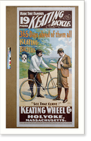 Historic Framed Print, Keating Bicycle, 365 Days ahead of them all - 2,  17-7/8" x 21-7/8"