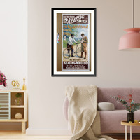 Historic Framed Print, Keating Bicycle, 365 Days ahead of them all - 2,  17-7/8" x 21-7/8"