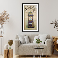The Strasburg Apostolic and Musical Clock, The Saviour and Apostles Appear! The Marvel of Rome!, Vintage Poster