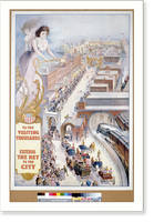 To the Visiting Thousands ___ Extends the Key to the City Classic, Antique Poster
