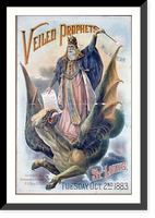 Historic Framed Print, Veiled Prophet will appear, St. Louis, Tuesday, Oct. 2nd, 1883,  17-7/8" x 21-7/8"