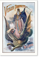 Historic Framed Print, Veiled Prophet will appear, St. Louis, Tuesday, Oct. 2nd, 1883,  17-7/8" x 21-7/8"