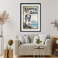 Historic Framed Print, Scotch Oats,  17-7/8" x 21-7/8"