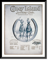 Historic Framed Print, Coney Island Jockey Club Sheepshead Bay,  17-7/8" x 21-7/8"