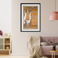 The New York Tribune, for over 50 years, Champion of the Rights of the Plain People Classic, Antique Print