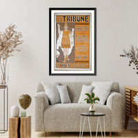 The New York Tribune, for over 50 years, Champion of the Rights of the Plain People Classic, Antique Print