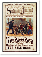Historic Framed Print, New York Sunday Journal... The Boss Boy,  17-7/8" x 21-7/8"