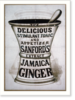 Sanford's Extract Jamaica Ginger, Vintage Poster