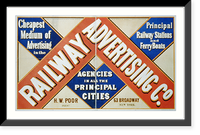 Railway Advertising Co., Cheapest Medium of Advertising in the Principal Railway Stations and Ferry Boats - 2, Historic Reproduction