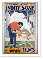 You need only one soap. Ivory soap.the Strobridge Lith. Co., Cin'ti & New York. - 2, Vintage Wall Art