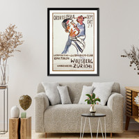 Historic Framed Print, O. Kokoschka - Kunstsalon Wolfsberg Z&uuml;rich ...,  17-7/8" x 21-7/8"
