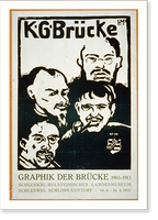 Historic Framed Print, K.G. [K&uuml;nstlergruppe] Br&uuml;cke. Graphik der Br&uuml;cke, 1905-1913. Schleswig - Holdteinisches Landesmuseum,  17-7/8" x 21-7/8"