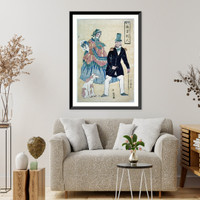An English couple with a dog. Between 1850-70 - 2, Historic Reproduction
