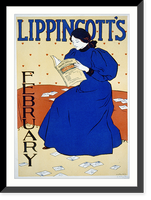 Lippincott's for February.J.J. Gould, Jr. Classic, Antique Poster