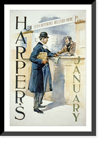 Historic Framed Print, Harper's [for] January - 2,  17-7/8" x 21-7/8"