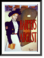 Historic Framed Print, Harper's [for] August,  17-7/8" x 21-7/8"