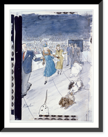 Westminster Dog Show, showing men and women showing their dogs, Madison Square Garden, N.Y, Vintage Poster